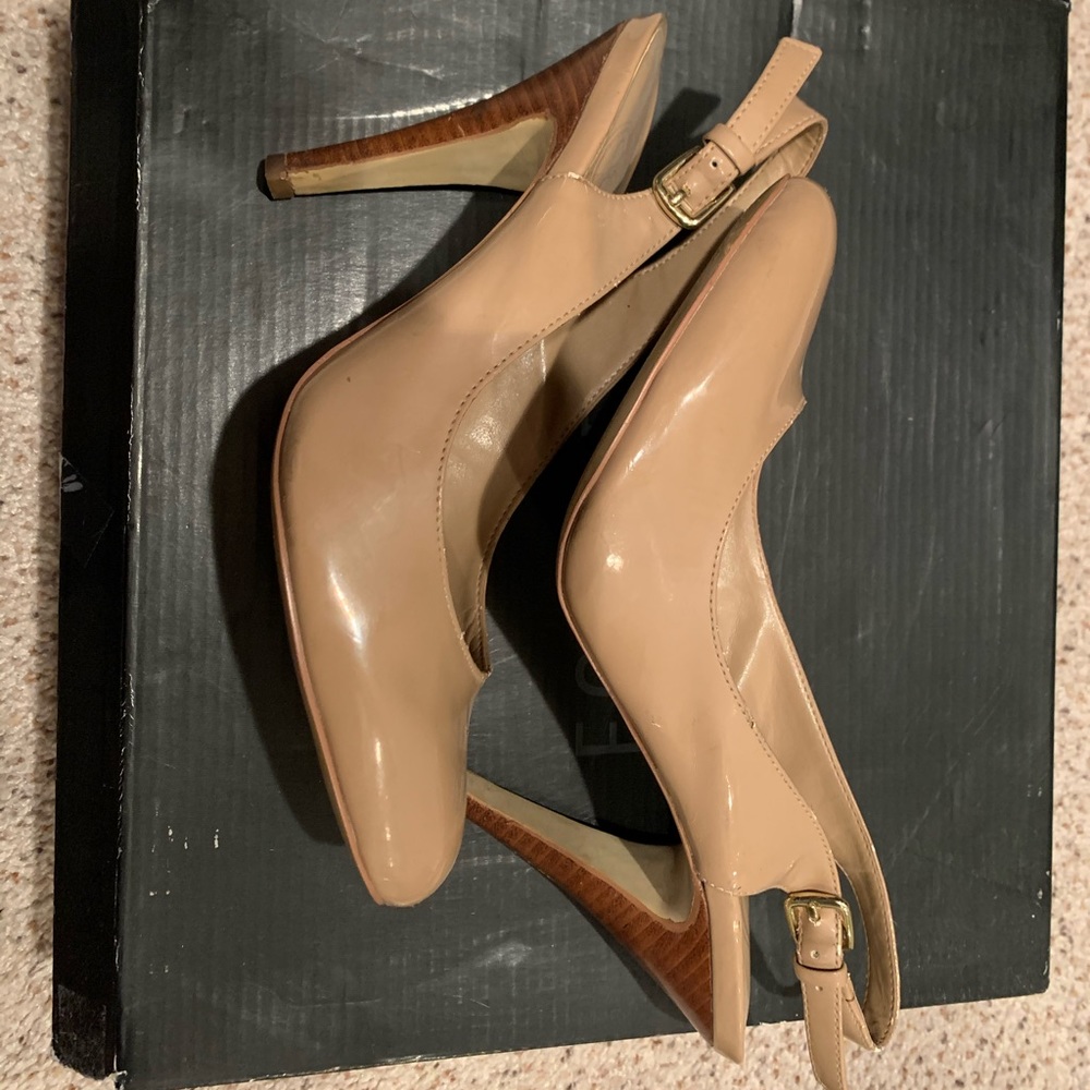 Jessica Simpson Nude Slingback Pumps